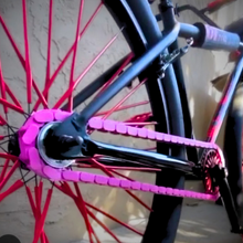 Load image into Gallery viewer, BMX Bikes Pink - Snap-On Chain Caps – Pink- 56 Piece (Adults &amp; Teens) / 35 Piece (Kids)