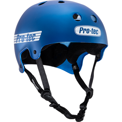 PROTEC CLASSIC OLD SCHOOL MATTE METALLIC BLUE HELMET