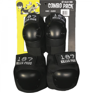 187 COMBO PACK KNEE/ELBOW PAD SET L/XL-BLACK