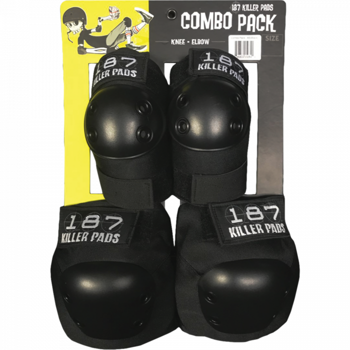 187 COMBO PACK KNEE/ELBOW PAD SET L/XL-BLACK