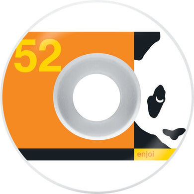 Enjoi Panda WhT/Org Wheels 52mm 99a (Set of 4)