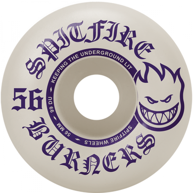 SPITFIRE BURNERS 56MM 99A WHT/PUR (Set Of 4)