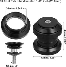 Load image into Gallery viewer, 1-1/8&quot; Threadless Bicycle Headset