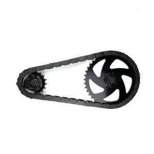 BMX Bikes 16 Inch and larger - Black Snap-On Chain Caps – 56 Piece (Adults & Teens) / 35 Piece (Kids)