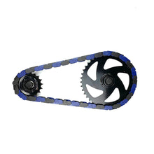Load image into Gallery viewer, Custom BMX Parts – Black &amp; Blue Two Tone Insane Chains (56 or 35 Piece)