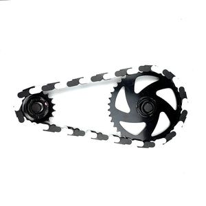 BMX Bicycle 16 – Black & White Two Tone Insane Chains (56 or 35 Piece)