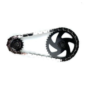 Chrome Metallic Snap-On Chain Caps – BMX & Single-Speed – 56 Piece (Adults & Teens) / 35 Piece (Kids)