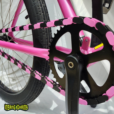 BMX Bikes Best Brands – Black & Pink Two Tone Insane Chains (56 or 35 Piece)