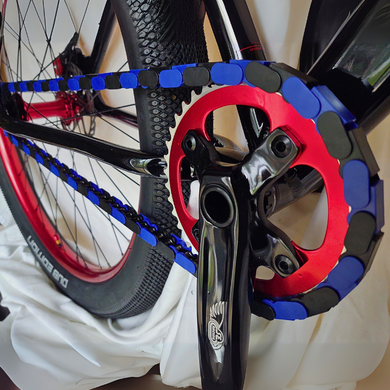 Custom BMX Parts – Black & Blue Two Tone Insane Chains (56 or 35 Piece)