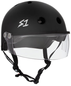 S1 LIFER VISOR HELMET - GEN 2 - BLACK MATTE Wht Logo