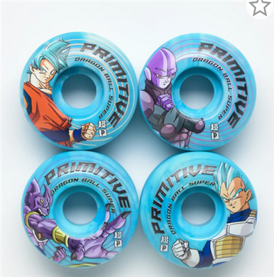 PRIMITIVE X DRAGON BALL Z SURVIVAL TEAM 52MM WHEEL SET