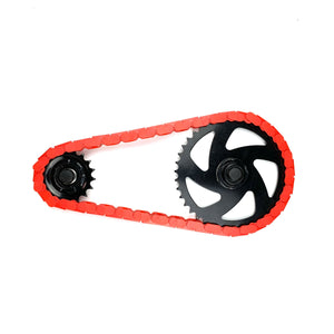 BMX Bikes Red - Snap-On Chain Caps Red– 56 Piece (Adults & Teens) / 35 Piece (Kids)