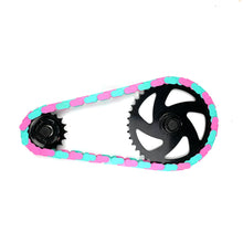 Load image into Gallery viewer, Bike Gifts for Girls – Teal &amp; Pink Two Tone Insane Chains (35 or 56 Piece)