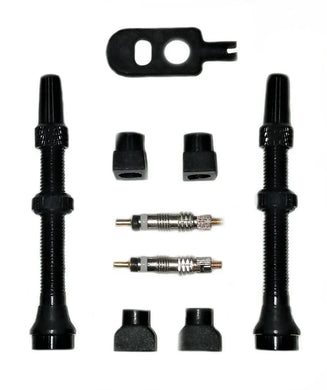 Black Ox Tubeless 40mm Valve Stem Kit, Black