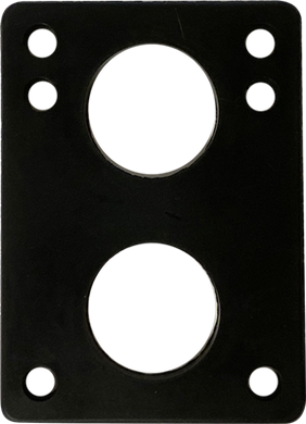 RISERS 1/2 BLACK (RUBBER) PAIR