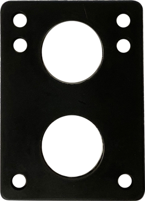 RISERS 1/2 BLACK (RUBBER) PAIR