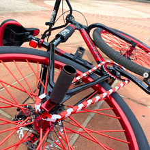 Load image into Gallery viewer, BMX Bikes Red – White &amp; Red Two Tone Insane Chains (56 or 35 Piece)