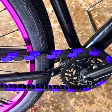 S E Bike – Black & Purple Two Tone Insane Chains (56 or 35 Piece)