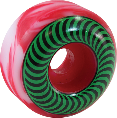 SPITFIRE CLASSICS 52MM RED/WHITE SWIRL W/GRN WHEELS