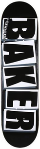 BAKER TEAM BRAND LOGO BLACK/WHITE DECK 8.25