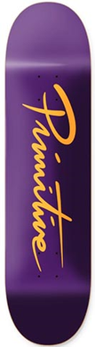 PRIMITIVE TEAM NUEVO SCRIPT PURPLE PP DECK 8.25