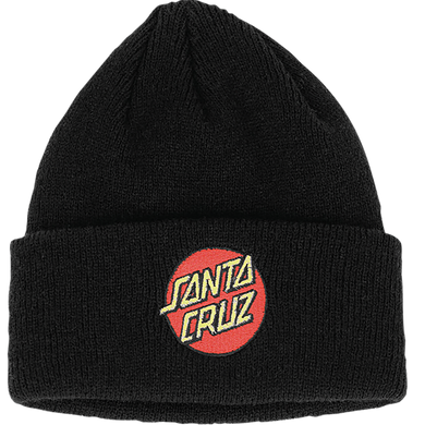 SANTA CRUZ CLASSIC DOT BEANIE-BLACK/BLACK