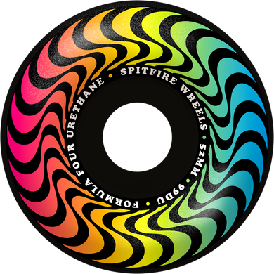 Spitfire F4 99a RADIALS 52mm TRIPPY SWIRL BLACK