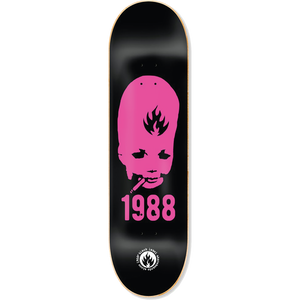 BLACK LABEL THUMBHEAD 1988 DECK-8.25 BLK/PINK