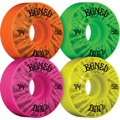 BONES 100's OG V4 PARTY PACK#5 53mm ORG/GRN/PK/YEL