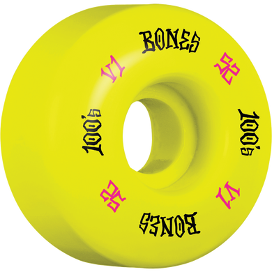 BONES 100's OG V1 52mm YELLOW