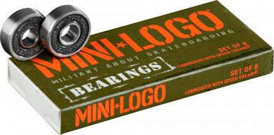 MINI LOGO BEARINGS (8 Bearings)