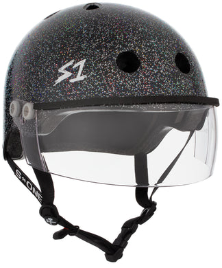 S1 LIFER CLEAR VISOR HELMET - GEN 2 - BLACK GLOSS GLITTER
