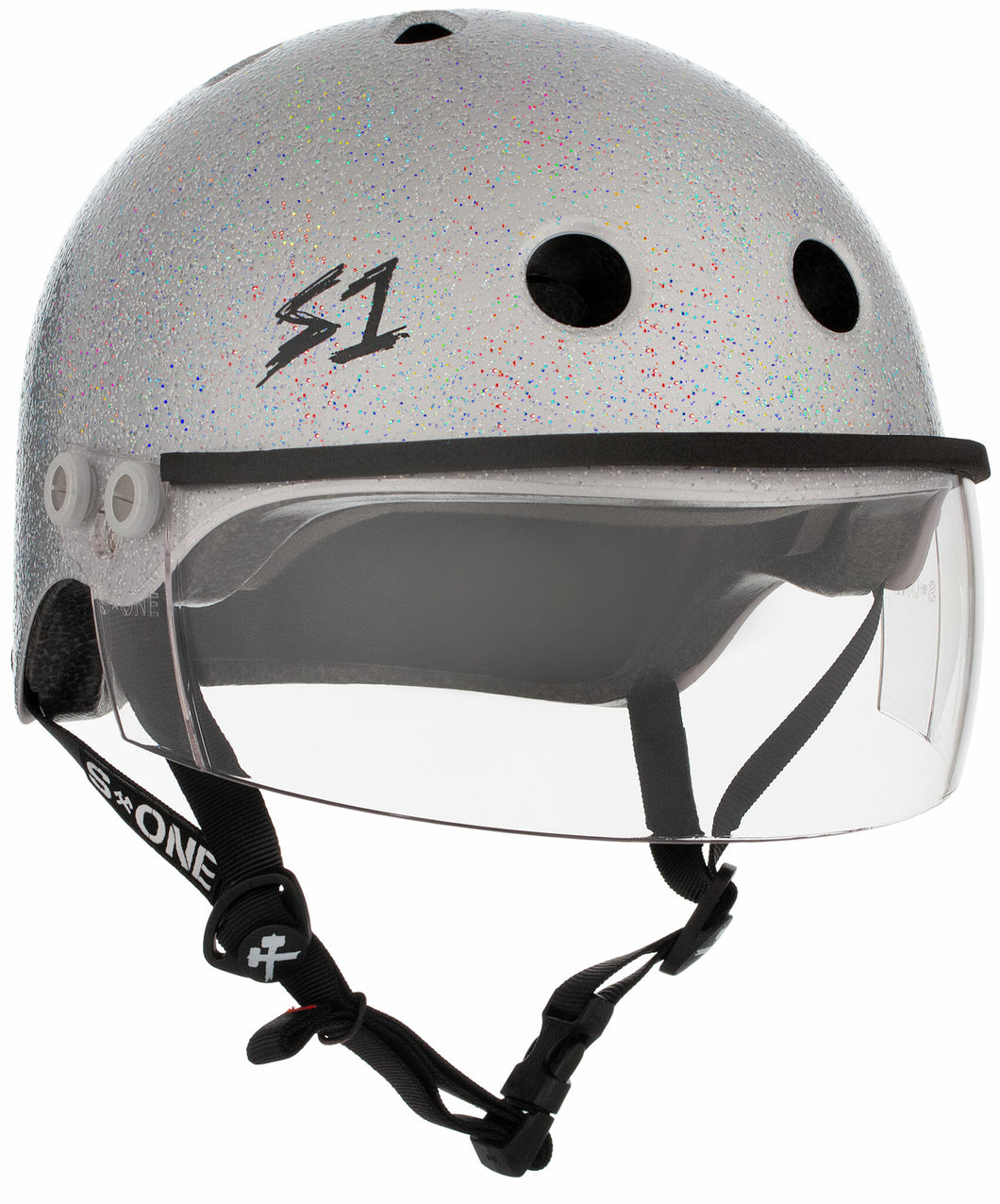 S1 LIFER VISOR HELMET - GEN 2 - SILVER GLOSS GLITTER