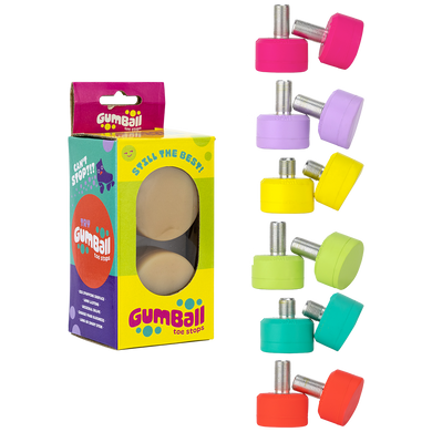 Gumball Toe Stops (Short Stem)