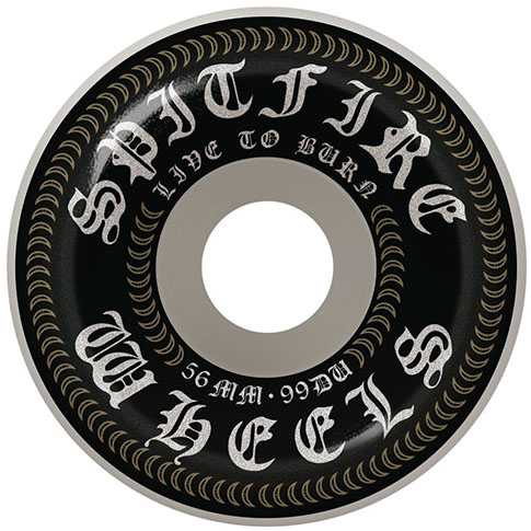 SPITFIRE BLACK LETTER OG CLASSIC 56MM 99D (Set Of 4)