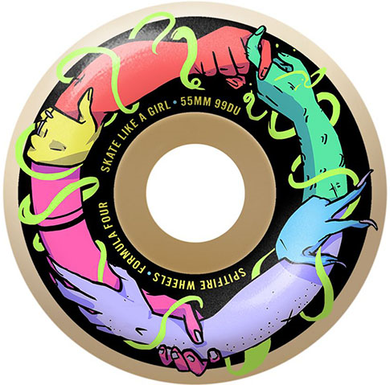 SPITFIRE FORMULA FOUR FRIENDS OF SKATE LIKE A GIRL CLASSIC 55MM 99D