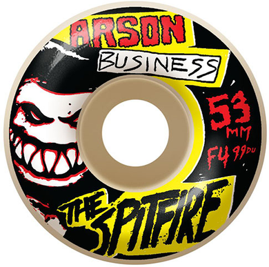 SPITFIRE FORMULA FOUR CLASSIC ARSON BUSINESS 53MM 99D (Set of 4)