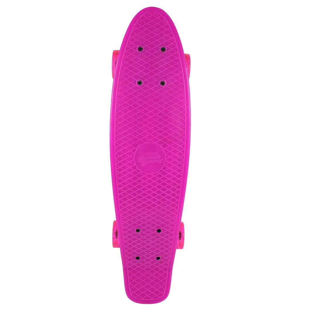 Street Surfing Plastic Cruiser Beach Board Glow Pink