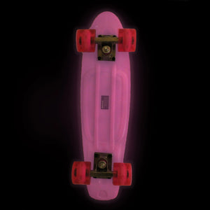 Street Surfing Plastic Cruiser Beach Board Glow Pink